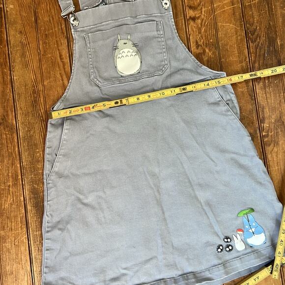Women’s Her Universe Studio Ghibli Totoro Gray overall cotton mini Dress size L - Picture 6 of 8